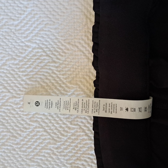Lululemon Womens Black Stretch High Rise Jogger Full Length Elastic Waist Size 4 - Picture 10 of 10